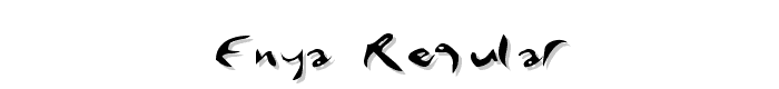 Enya Regular font